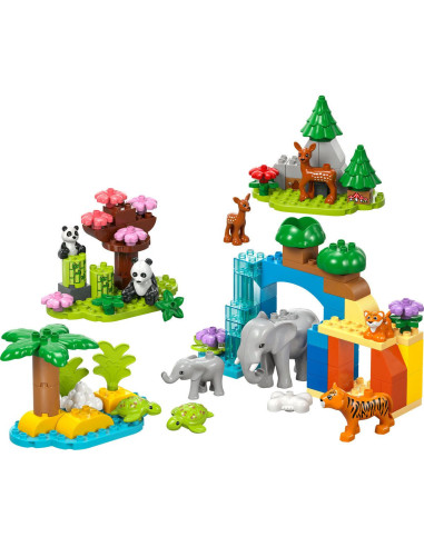 LEGO-10446,Lego Duplo Familii De Animale Salbatice 3 În 1 10446 LEGO-10446,Lego Duplo Familii De Animale Salbatice 3 În 1 10446