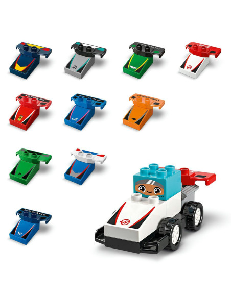 LEGO-10445,Lego Duplo Echipa F1: Masini Si Piloti De Curse 10445