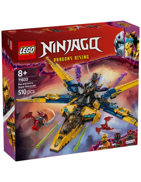 LEGO-71833,Lego Ninjago Superavionul Cu Reactie Al Lui Ras Si Arin 71833