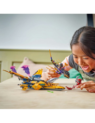LEGO-71833,Lego Ninjago Superavionul Cu Reactie Al Lui Ras Si Arin 71833