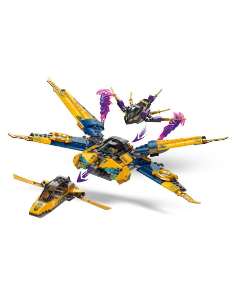 LEGO-71833,Lego Ninjago Superavionul Cu Reactie Al Lui Ras Si Arin 71833