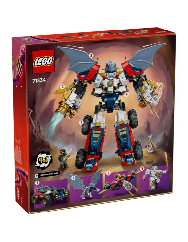 LEGO-71834,Lego Ninjago Ultrarobotul Combinat Al Lui Zane 71834 LEGO-71834,Lego Ninjago Ultrarobotul Combinat Al Lui Zane 71834