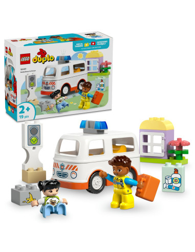 LEGO-10447,Lego Duplo Ambulanta Si Sofer 10447