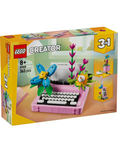 LEGO-31169,Lego Creator Masina De Scris Cu Flori 31169