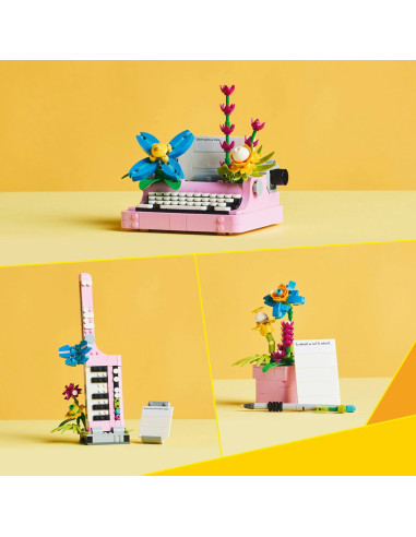 LEGO-31169,Lego Creator Masina De Scris Cu Flori 31169