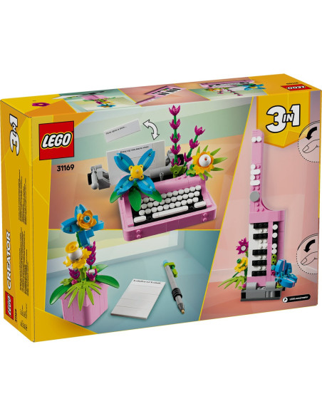 LEGO-31169,Lego Creator Masina De Scris Cu Flori 31169