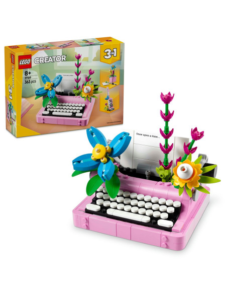 LEGO-31169,Lego Creator Masina De Scris Cu Flori 31169
