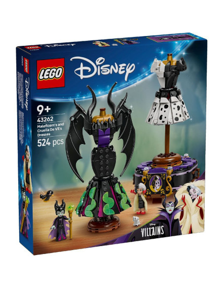 LEGO-43262,Lego Disney Rochiile Lui Maleficent Si Cruella De Vil 43262