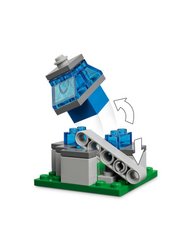 LEGO-21273,Lego Minecraft Atacul Baloanelor Ghast Asupra Satului 21273