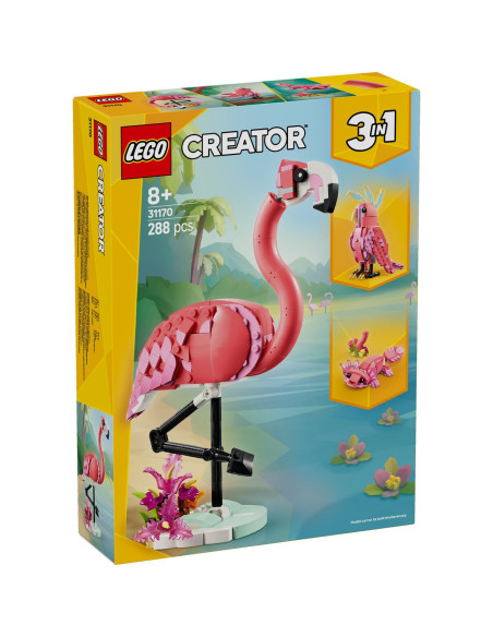 LEGO-31170,Lego Creator Animale Salbatice Flamingo Roz 31170