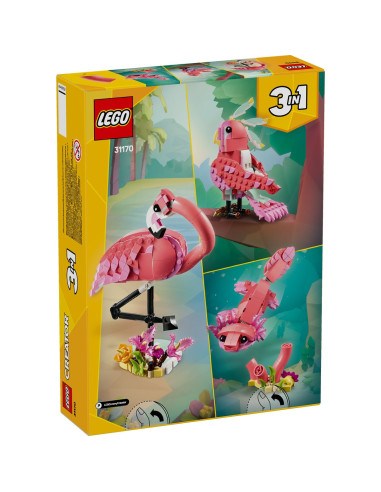 LEGO-31170,Lego Creator Animale Salbatice Flamingo Roz 31170