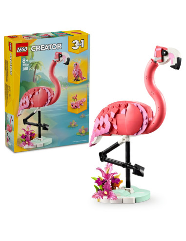 LEGO-31170,Lego Creator Animale Salbatice Flamingo Roz 31170