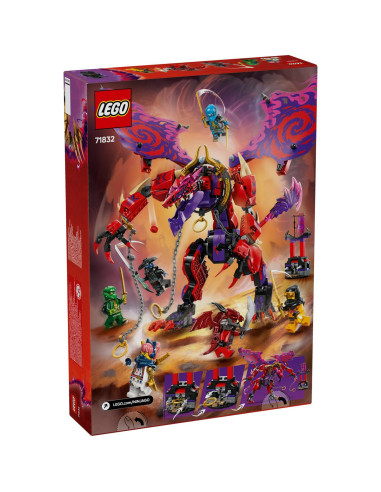 LEGO-71832,Lego Ninjago Dragonul Haosului Thunderfang 71832