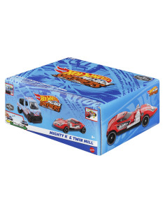 MTHPR91_HWH58,Hot Wheels Set 2 Masinute Metalice Pull Back Mighty K Si Twin Mill 1:43 2