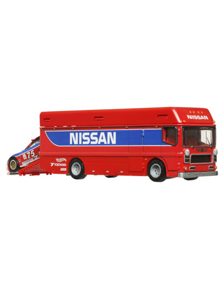 MTFLF56_HRV44,Hot Wheels Transportator Euro Hauler Cu Masinuta Nissan 300 Zx Gts Scara 1:64