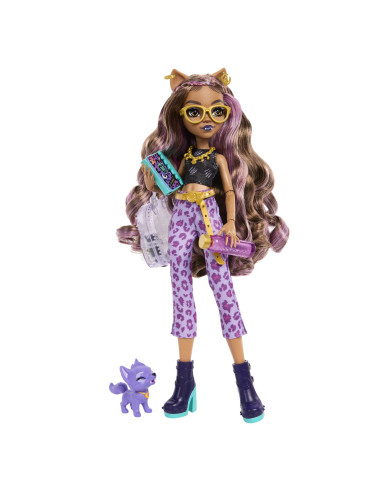 MTHRP65,Monster High Papusa Clawdeen Wolf Si Catelul Crescent