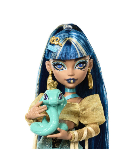 MTHXH74,Monster High Papusa Cleo Denile Si Cobra Hissette