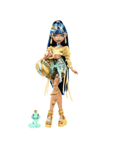 MTHXH74,Monster High Papusa Cleo Denile Si Cobra Hissette