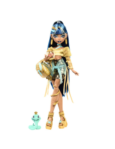 MTHXH74,Monster High Papusa Cleo Denile Si Cobra Hissette