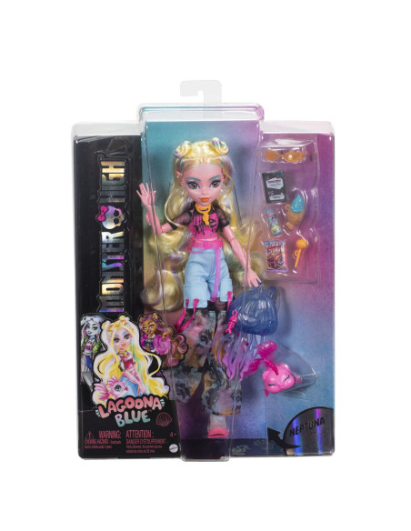 MTHXH75,Monster High Papusa Lagoona Blue Si Pestisorul Neptuna