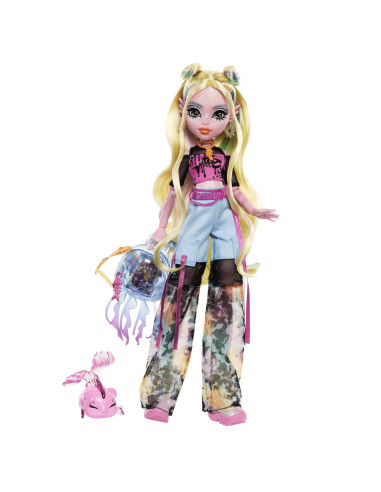 MTHXH75,Monster High Papusa Lagoona Blue Si Pestisorul Neptuna
