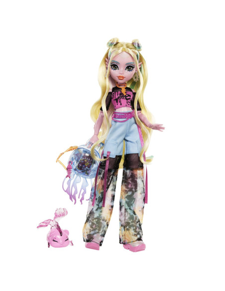 MTHXH75,Monster High Papusa Lagoona Blue Si Pestisorul Neptuna