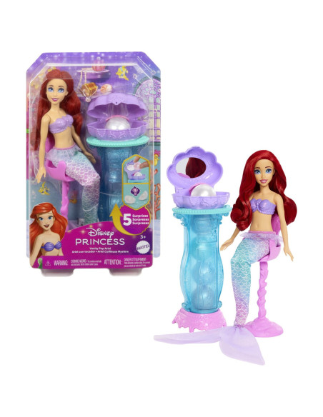 MTJBF86,Disney Princess Papusa Ariel Si Masuta De Machiaj Cu Surprize