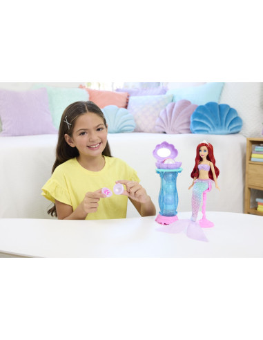 MTJBF86,Disney Princess Papusa Ariel Si Masuta De Machiaj Cu Surprize