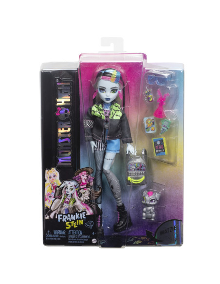 MTHXH73,Monster High Papusa Frankie Stein Si Animalut Watzie