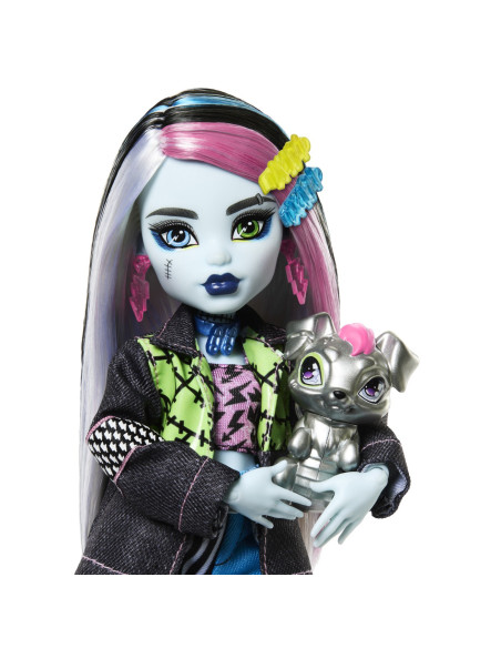 MTHXH73,Monster High Papusa Frankie Stein Si Animalut Watzie