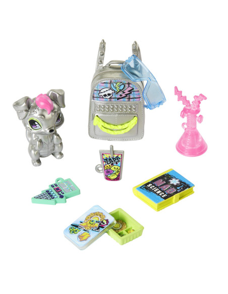 MTHXH73,Monster High Papusa Frankie Stein Si Animalut Watzie