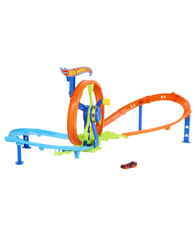 MTJBX65,Hot Wheel Stunt Tracks Cursa Lansare Rapida In Bucla