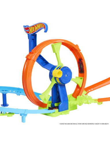 MTJBX65,Hot Wheel Stunt Tracks Cursa Lansare Rapida In Bucla