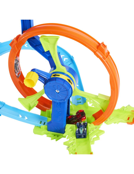 MTJBX65,Hot Wheel Stunt Tracks Cursa Lansare Rapida In Bucla