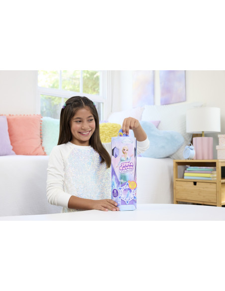 MTJBG59,Disney Frozen Spin And Reveal Papusa Elsa