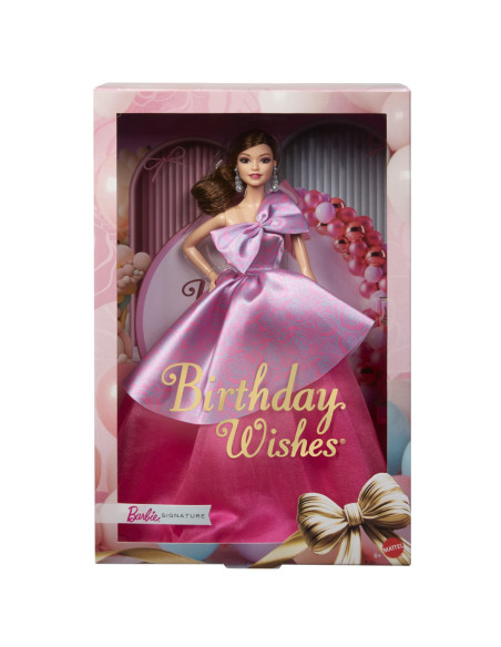 MTJBJ07,Barbie Papusa Barbie Birthday Wishes Satena Cu Rochie Roz