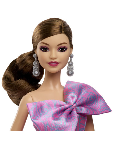 MTJBJ07,Barbie Papusa Barbie Birthday Wishes Satena Cu Rochie Roz