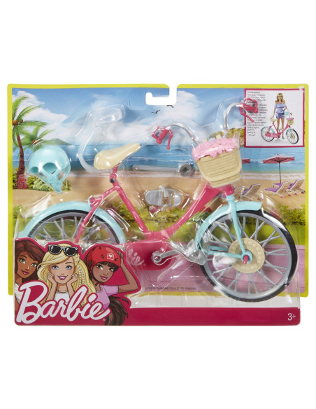 MTDVX55,Barbie Bicicleta Roz Lui Barbie