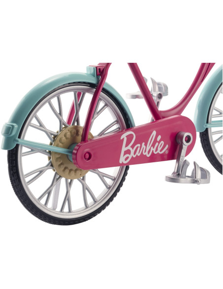 MTDVX55,Barbie Bicicleta Roz Lui Barbie