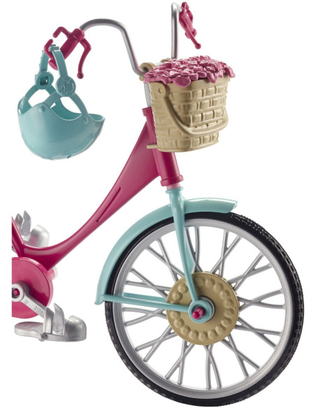MTDVX55,Barbie Bicicleta Roz Lui Barbie