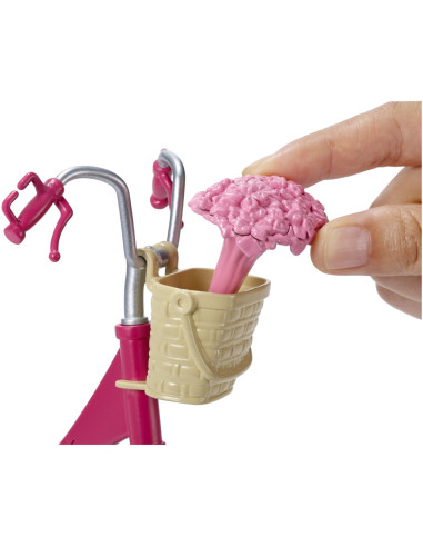 MTDVX55,Barbie Bicicleta Roz Lui Barbie