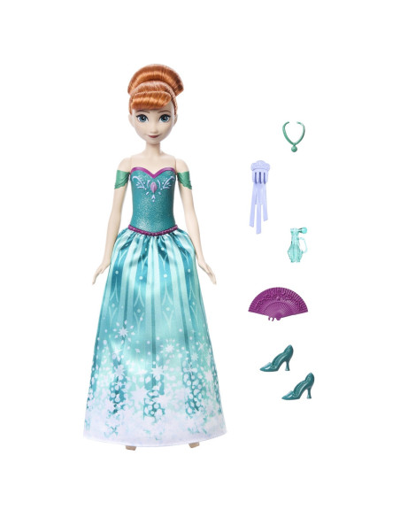 MTJBG60,Disney Frozen Spin And Reveal Papusa Anna Cu Evantai