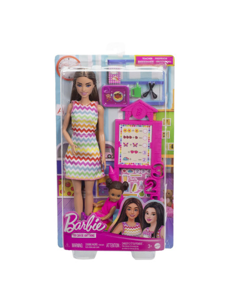 MTJCR71_JCR76,Barbie Set De Joaca Papusa Barbie Satena Face Cariera Profesoara