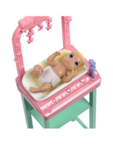 MTJCR71_JCR73,Barbie Set De Joaca Papusa Barbie Bruneta Face Cariera Pediatru