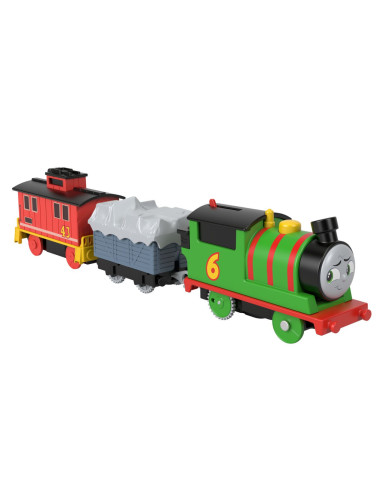 MTHFX97_HHN44,Thomas Locomotiva Motorizata Percy Brake Car Bruno Cu 2 Vagoane
