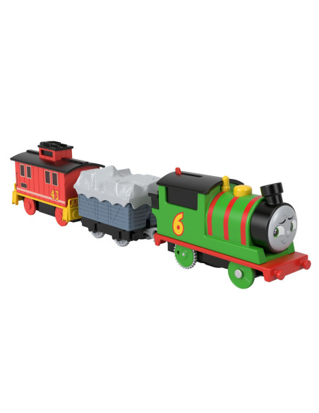 MTHFX97_HHN44,Thomas Locomotiva Motorizata Percy Brake Car Bruno Cu 2 Vagoane