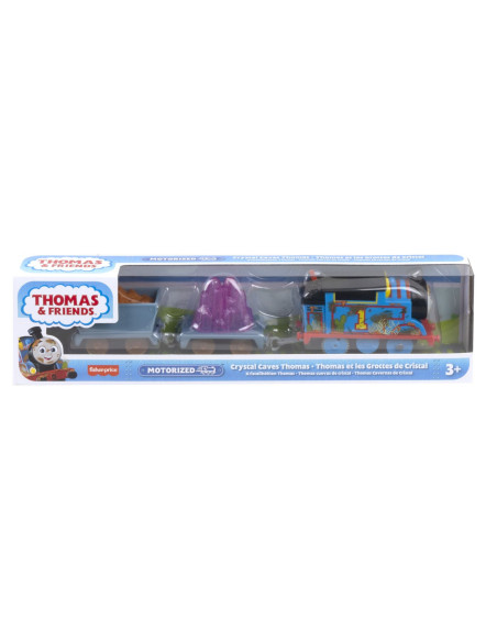 MTHFX97_HJV43,Thomas Locomotiva Motorizata Thomas Crystal Caves Cu 2 Vagoane