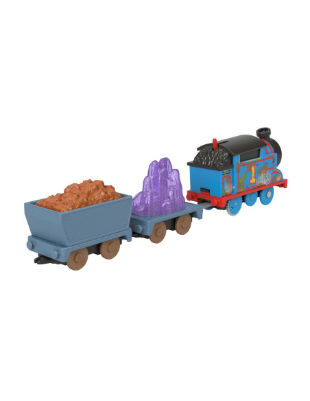 MTHFX97_HJV43,Thomas Locomotiva Motorizata Thomas Crystal Caves Cu 2 Vagoane