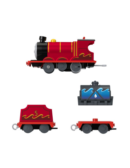 MTHFX97_HNN07,Thomas Locomotiva Motorizata Splash Tank James Cu 2 Vagoane