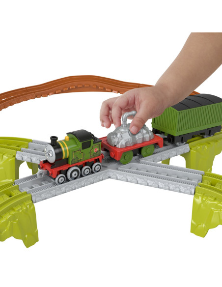 MTHGY82_JCY74,Thomas Set De Joaca Trenulet Cu Circuit Si Accesorii Whiffs Recycling Run